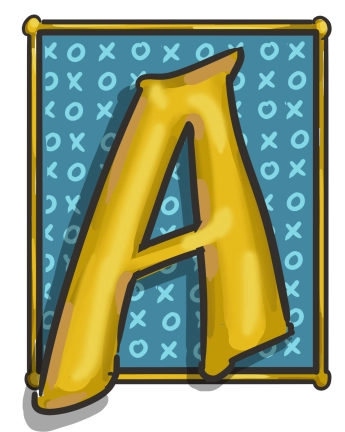 illustrated initial A